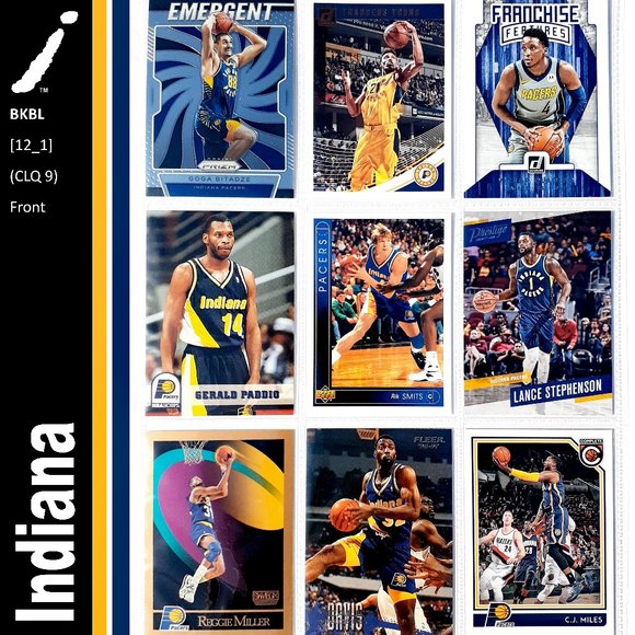 NBA Other - Indiana Pacers 9 Card Lot - BKBL [12_1]